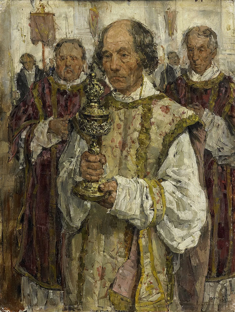 Isaac Israëls - 103, Processione nella vecchia chiesa cattolica dell'Aia, Rijksmuseum, Amsterdam